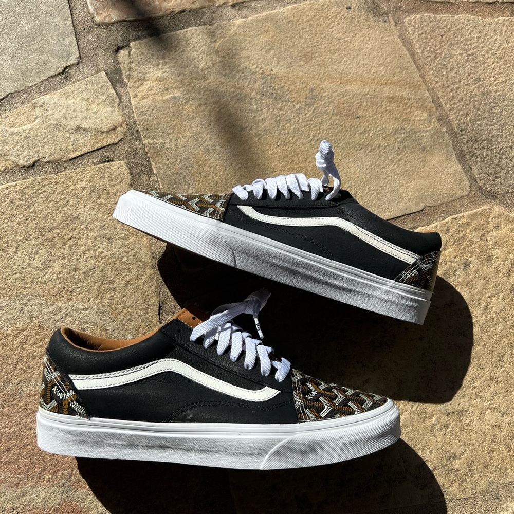 Custom Goyard vans size 9